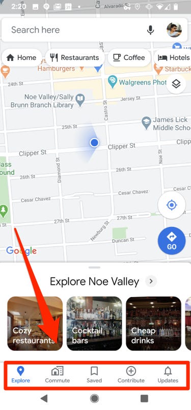 Comutare Hărți Google
